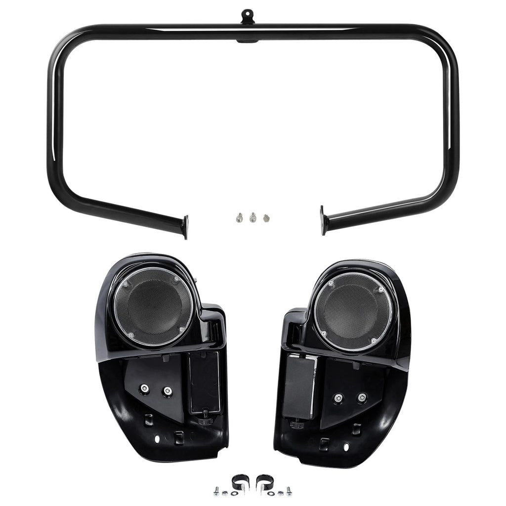 Engine Guard & Lower Vented Fairings Speaker Pod for Harley Road Glide (2014–2024)