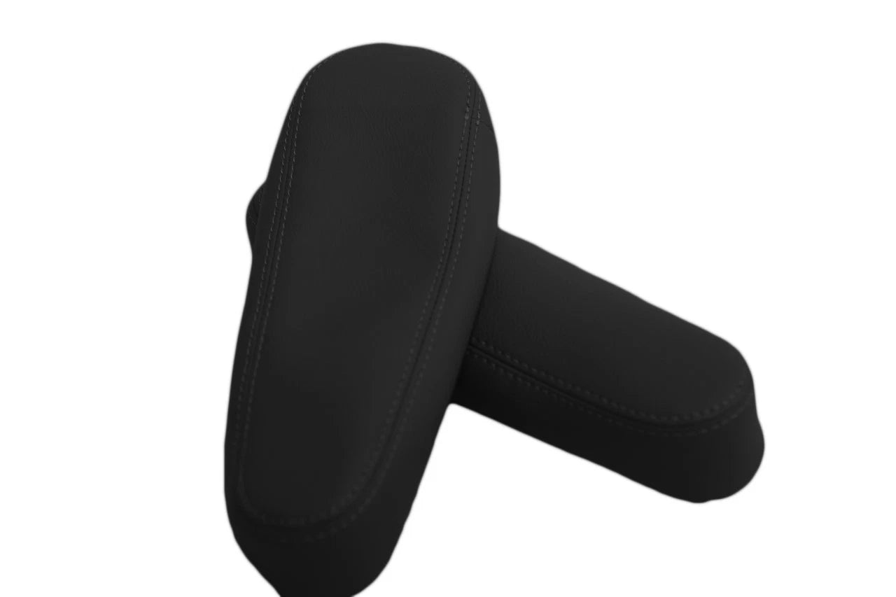Front Seat Armrest Cover for Honda Element (2005–2011) Black Leather Synthetic