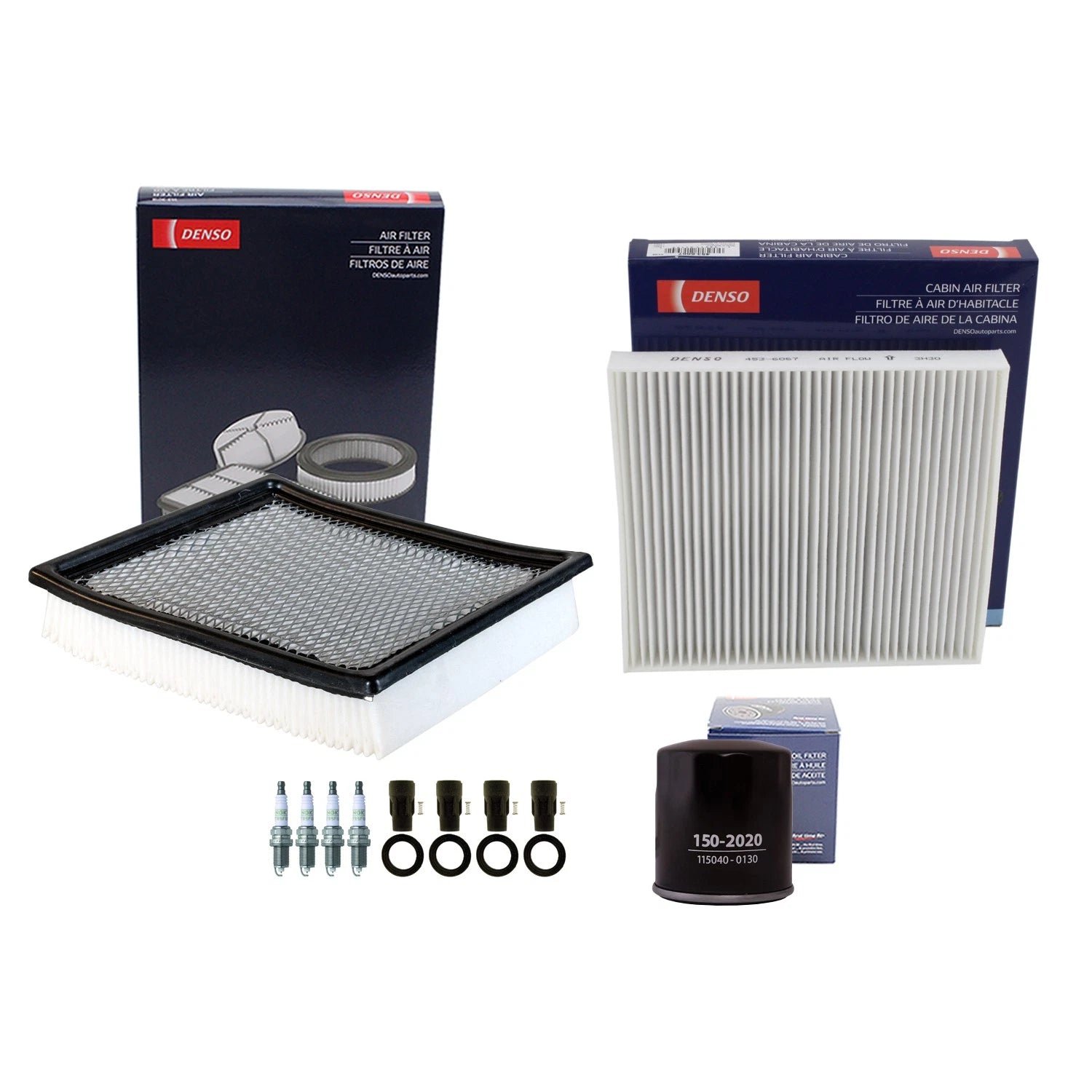 Denso Tune Up Kit & NGK 4 Spark Plugs for Dodge Journey 2.4L (2009–2019)