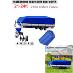 Pontoon Boat Cover for Neverland V/Tri-Hull (21-24ft) Waterproof UV Protection