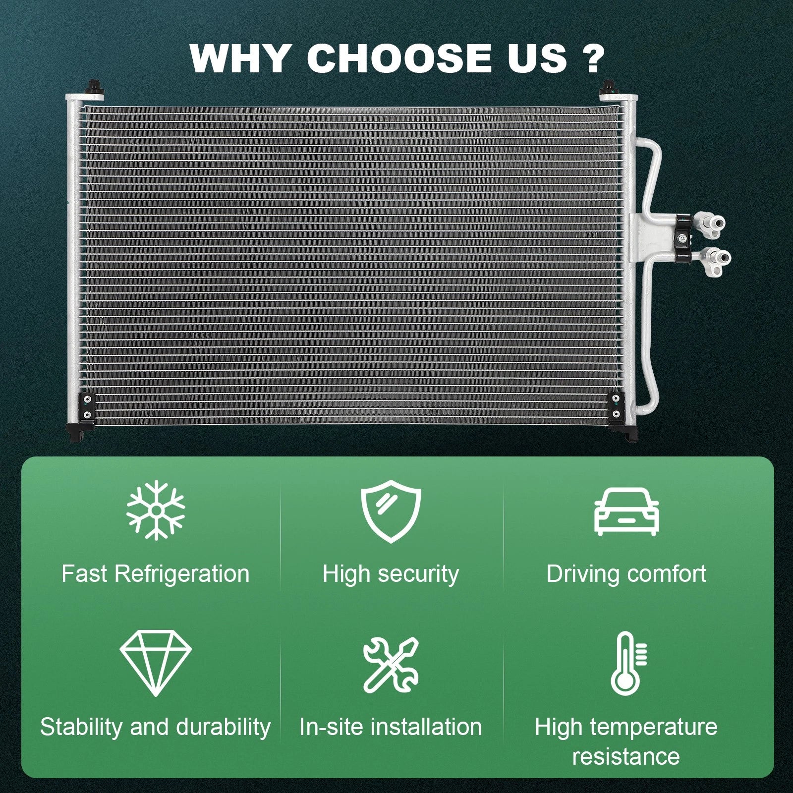 AC Condenser for Mazda Tribute, Ford Escape (2001–2005)