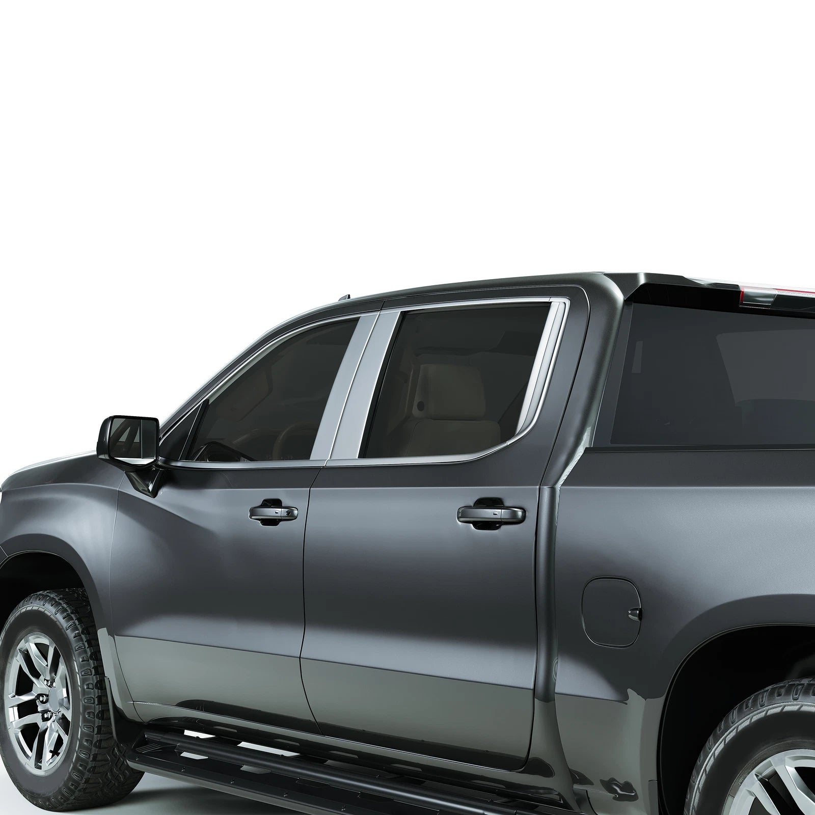 Door Pillar Post Trim Kits for Chevy Silverado GMC Sierra (2019-2025)