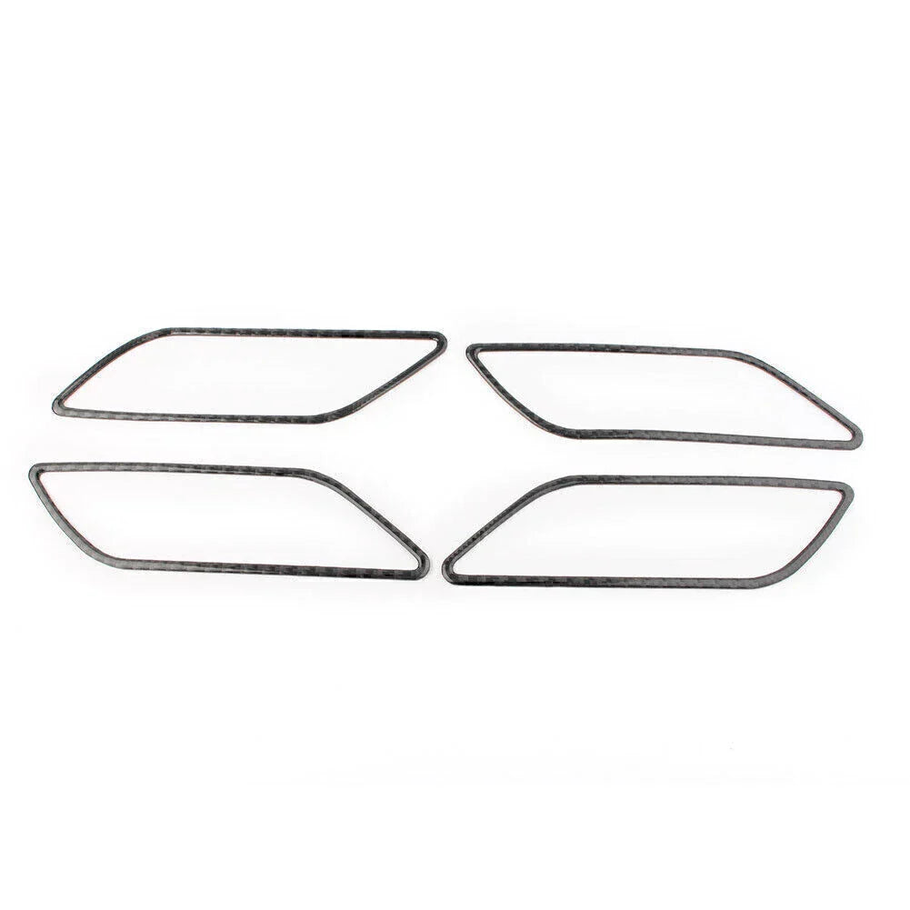 4x Carbon Fiber Inner Handle Trim Covers for Audi A3 S3 (2014-2018)