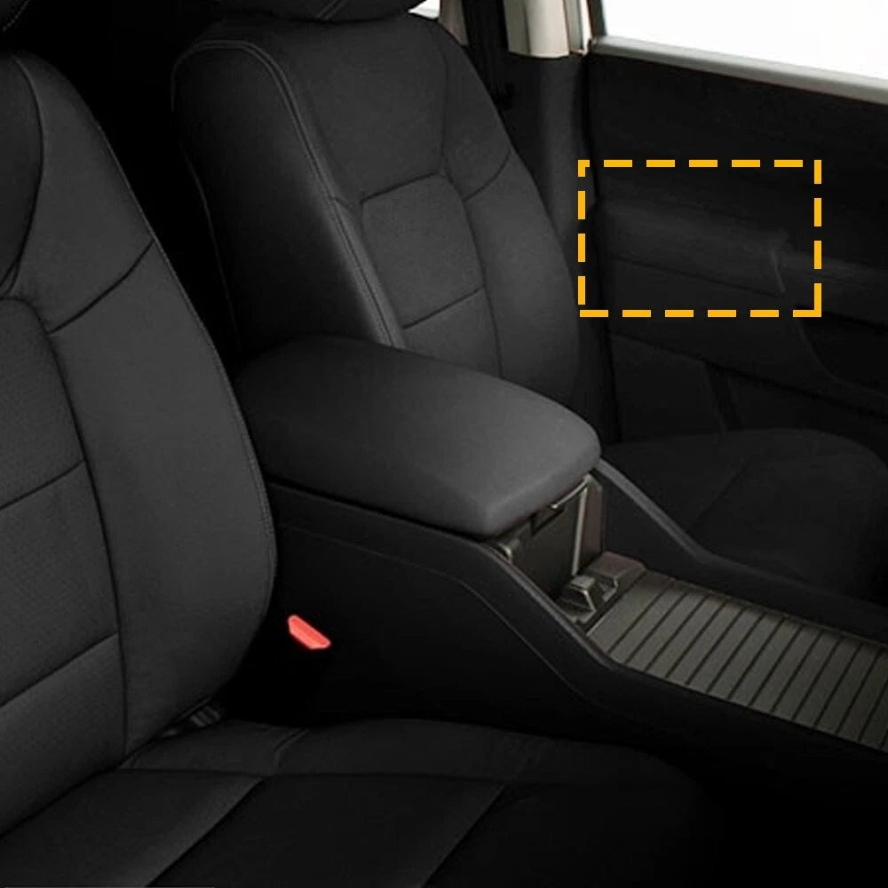 Armrest Cover Set for Honda Pilot (2009–2015) - Black Leather