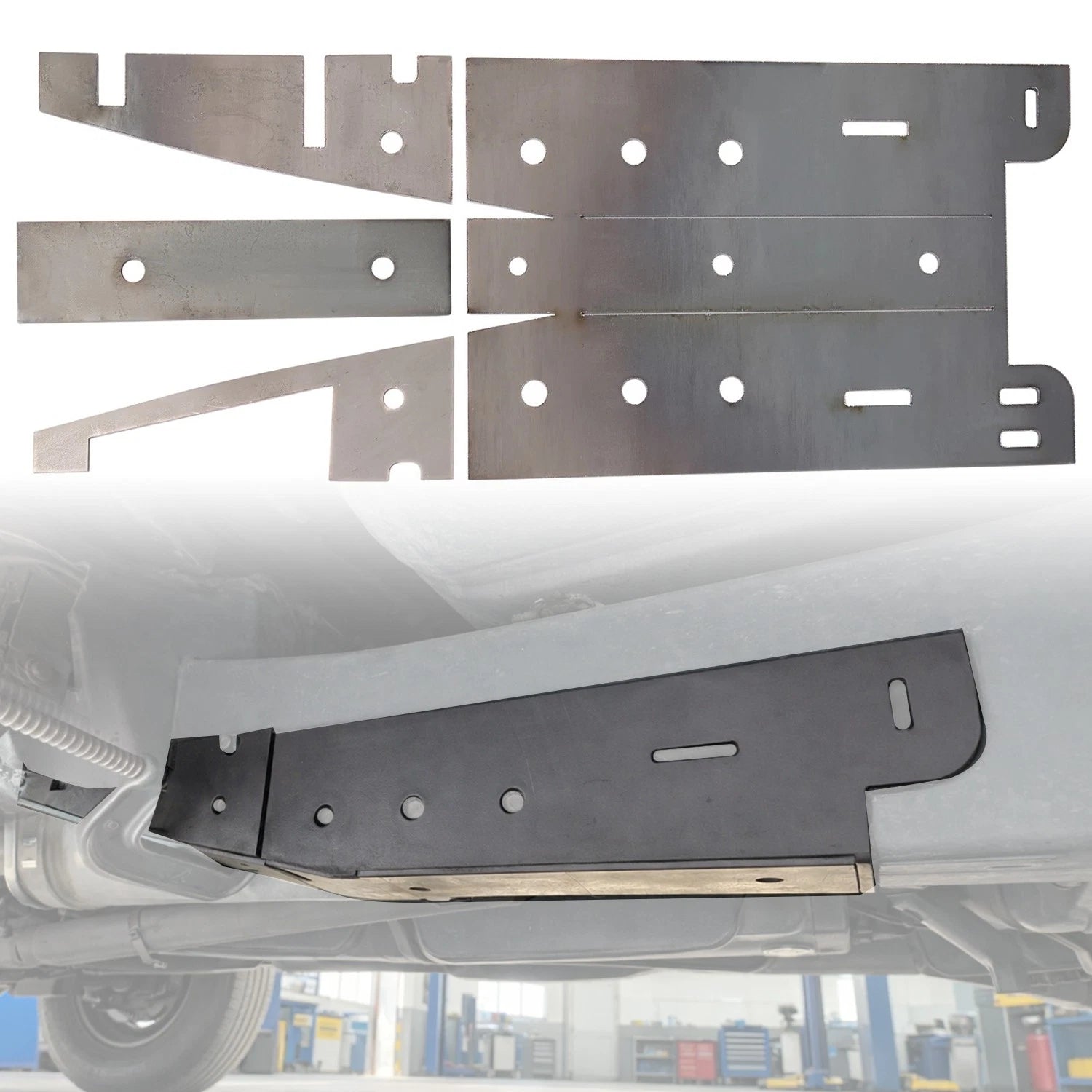 Center Frame Rail Rust Repair for Dodge Ram 2500 3500 (Crew Cab, Short Bed)