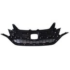 Front Grille Upper & Lower Trim for Honda CR-V (2015-2016) Black Chrome