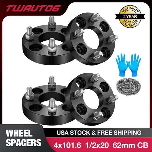 1 Inch Wheel Spacers for EZGO Golf Cart (2012–2025) 4x101.6 1/2"x20 (4PCS)