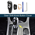 Set of 1 Gear Shift Knob Button Cover for BMW 1 (Carbon Fiber)