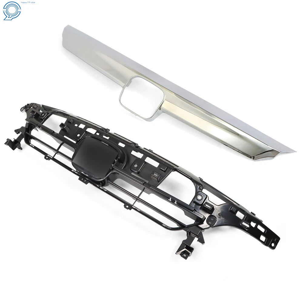 Set of 2 Front Bumper Upper Grille for Honda Accord (2021–2022) Black