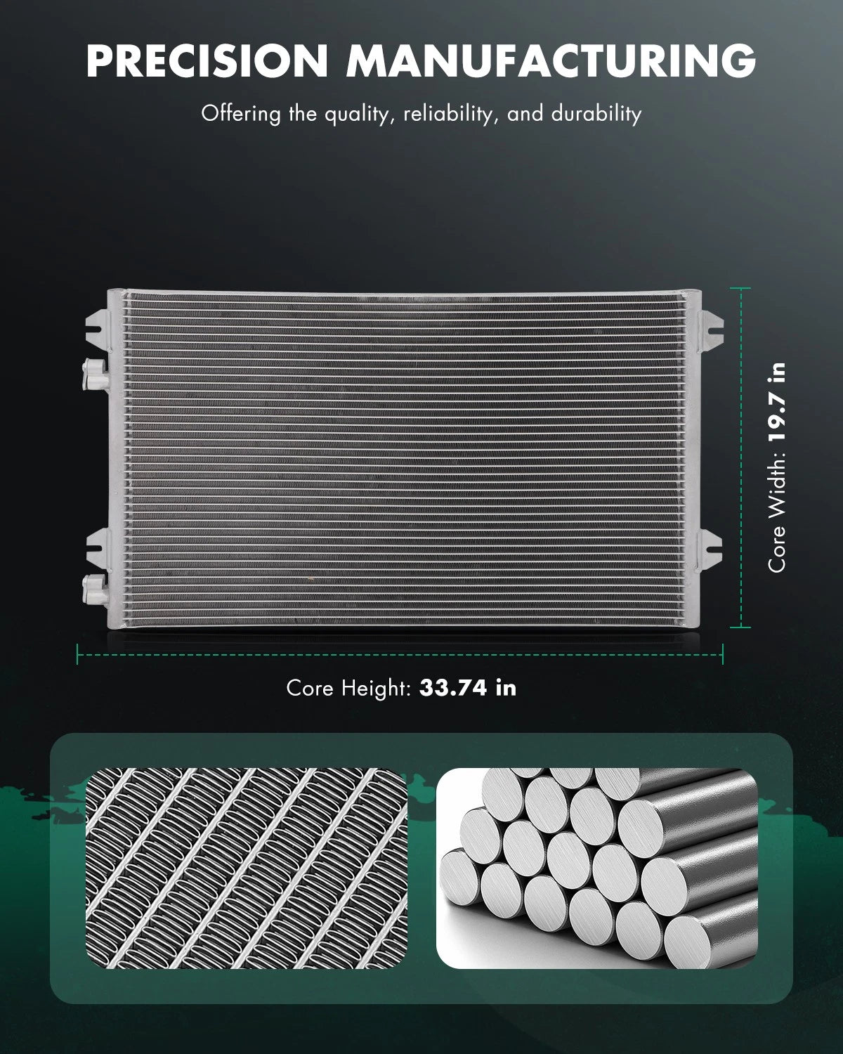 Aluminum AC Condenser for Mack CXN CXN600 CXP (2006)