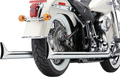Cobra True Dual Exhaust Fishtail for Harley Softail (2012–2017) 6989