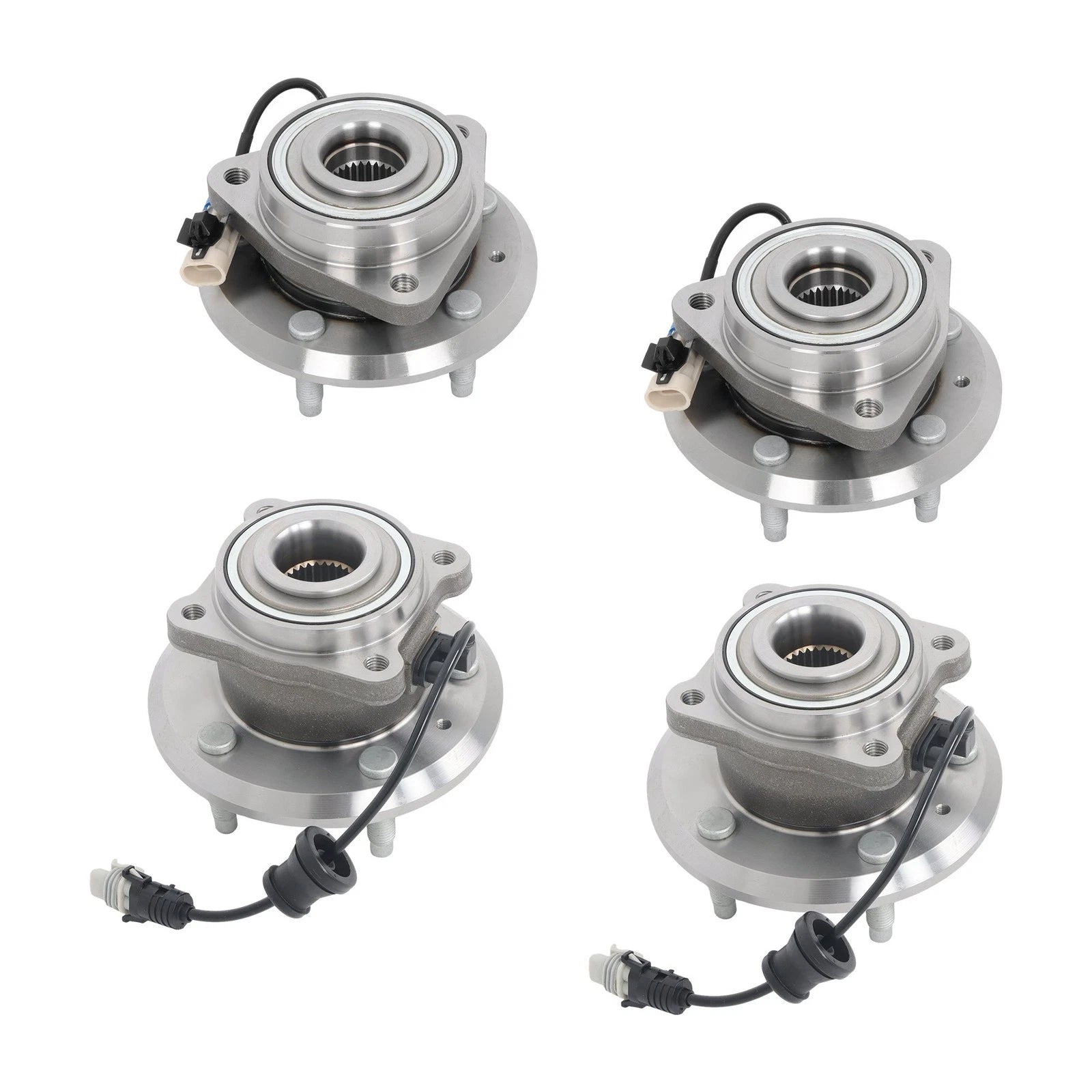 Set of 4 Wheel Bearing Hubs for Chevy Equinox Captiva Sport (2010–2017)