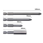 12PCS Screwdriver Bit Set with Magnetic Alloy Steel Shaft