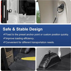 6 x Steel Cargo Hooks for Ford Transit 150 250 350 Van (2014-2023)