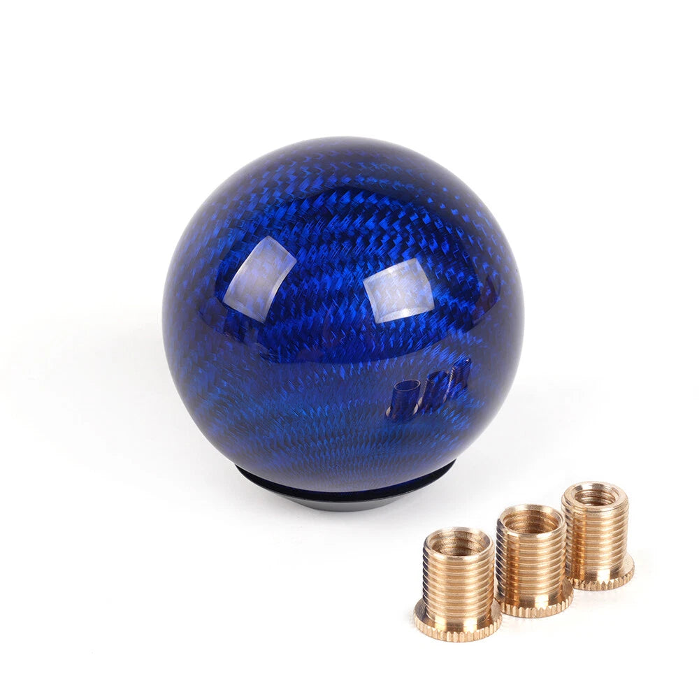 Carbon Fiber Manual Gear Shift Knob for Universal Fit (Round Ball)