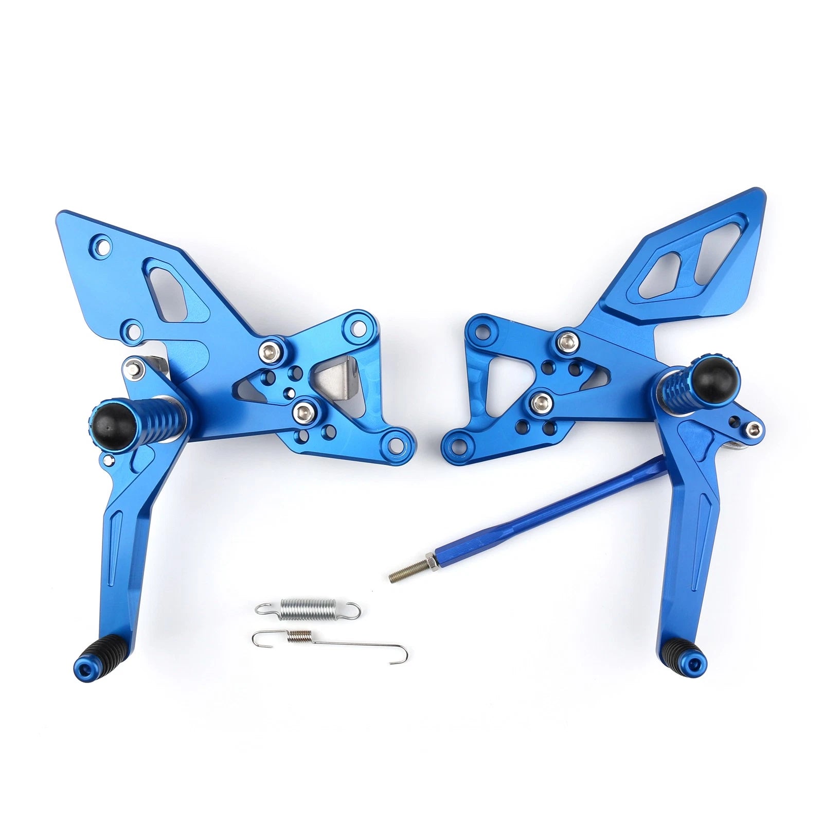 Rearsets Footpegs Footrest Set of 2 Blue for Yamaha YZF R25 R3 (2014–2016) #3