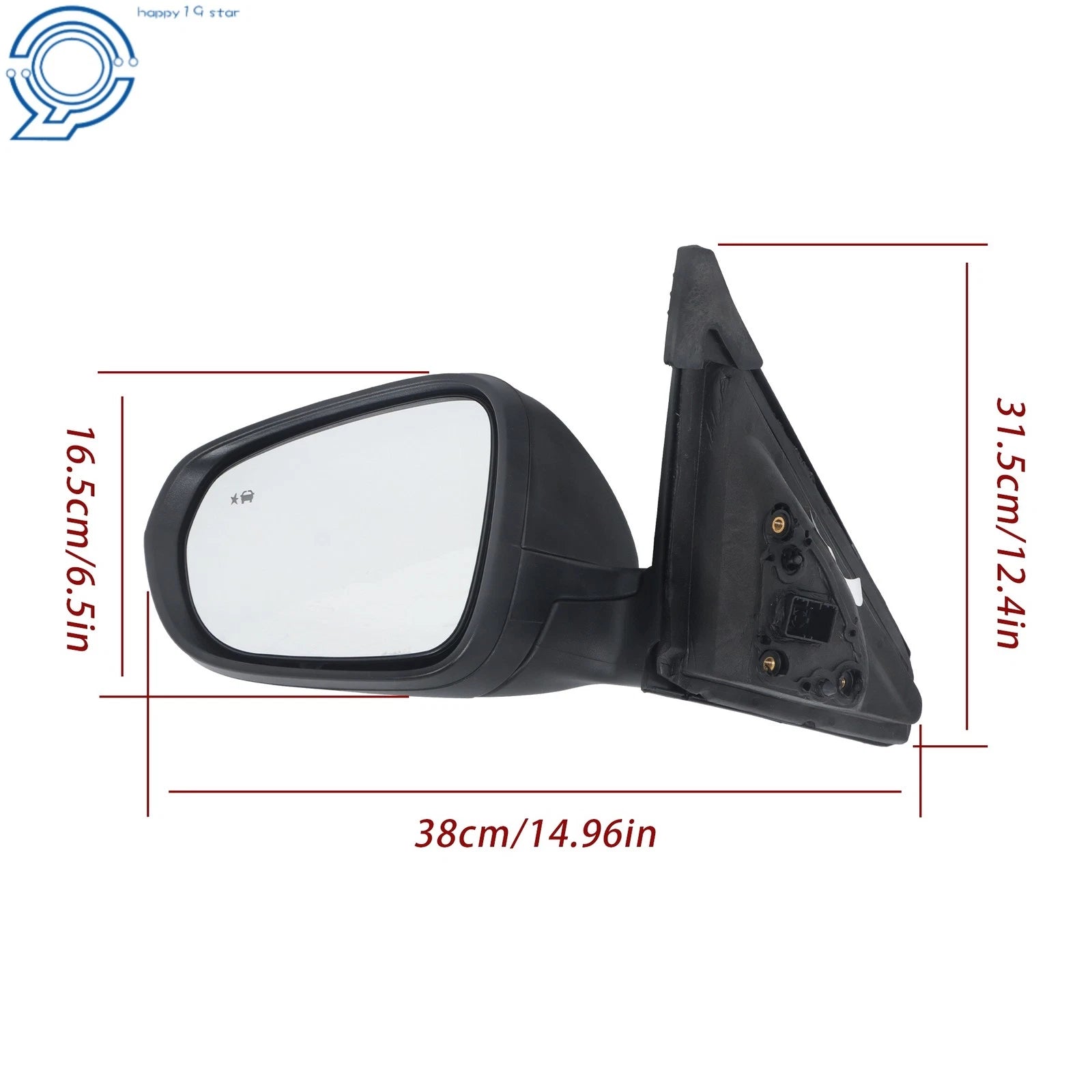 Side Mirror for Chevy Trailblazer LS (2021-2025) Left Textured with Blind Spot