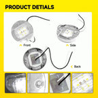 Set of 8 LED Deck Courtesy Lights for Marine Boat (12V)