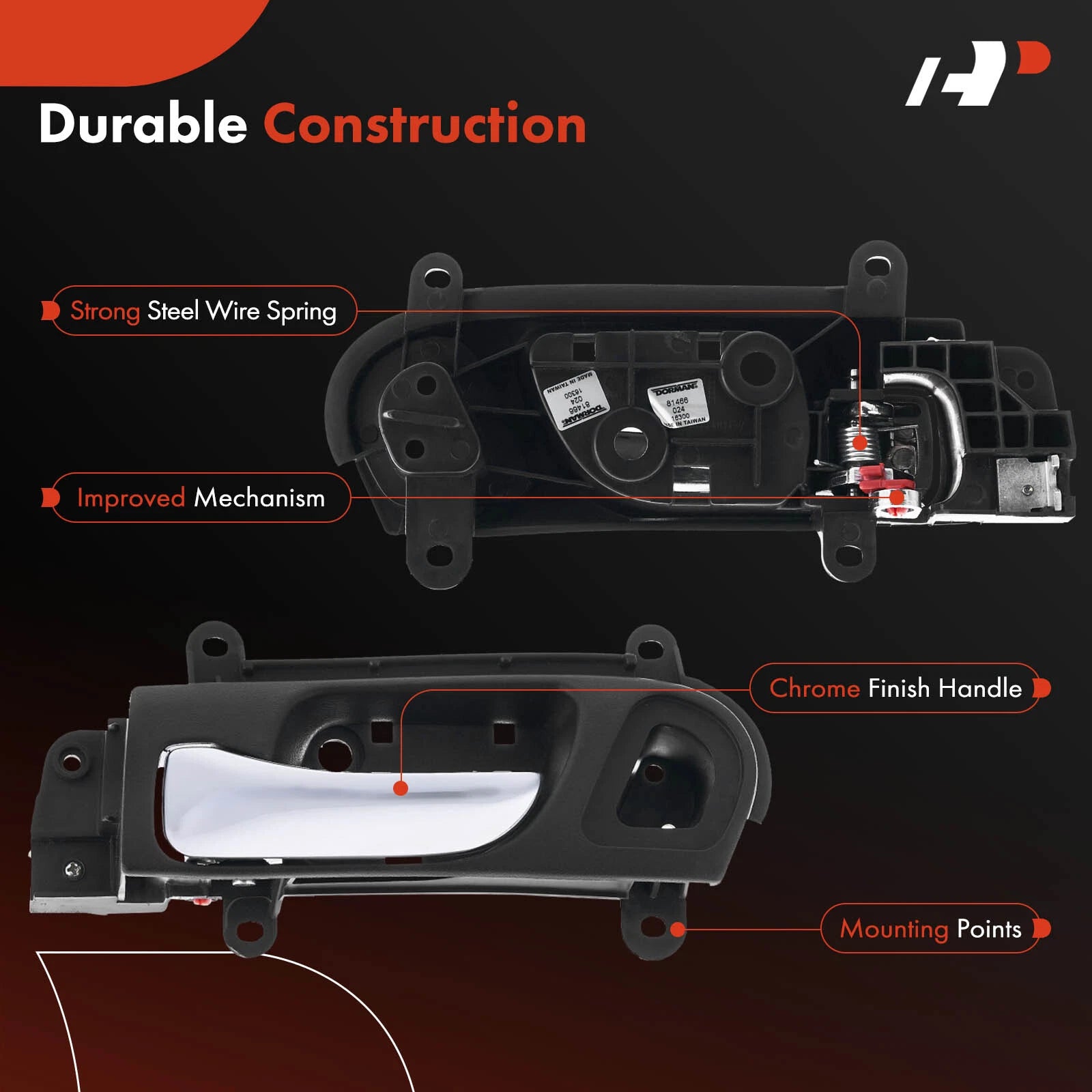 Chrome Front Driver Interior Door Handle for Honda Accord Coupe