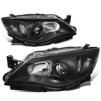 Projector Headlight Lamps for Subaru Impreza (2008–2011) Black Housing