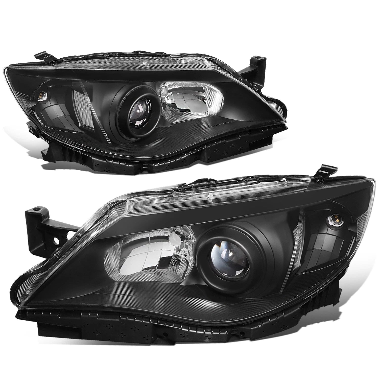 Projector Headlight Lamps for Subaru Impreza (2008–2011) Black Housing