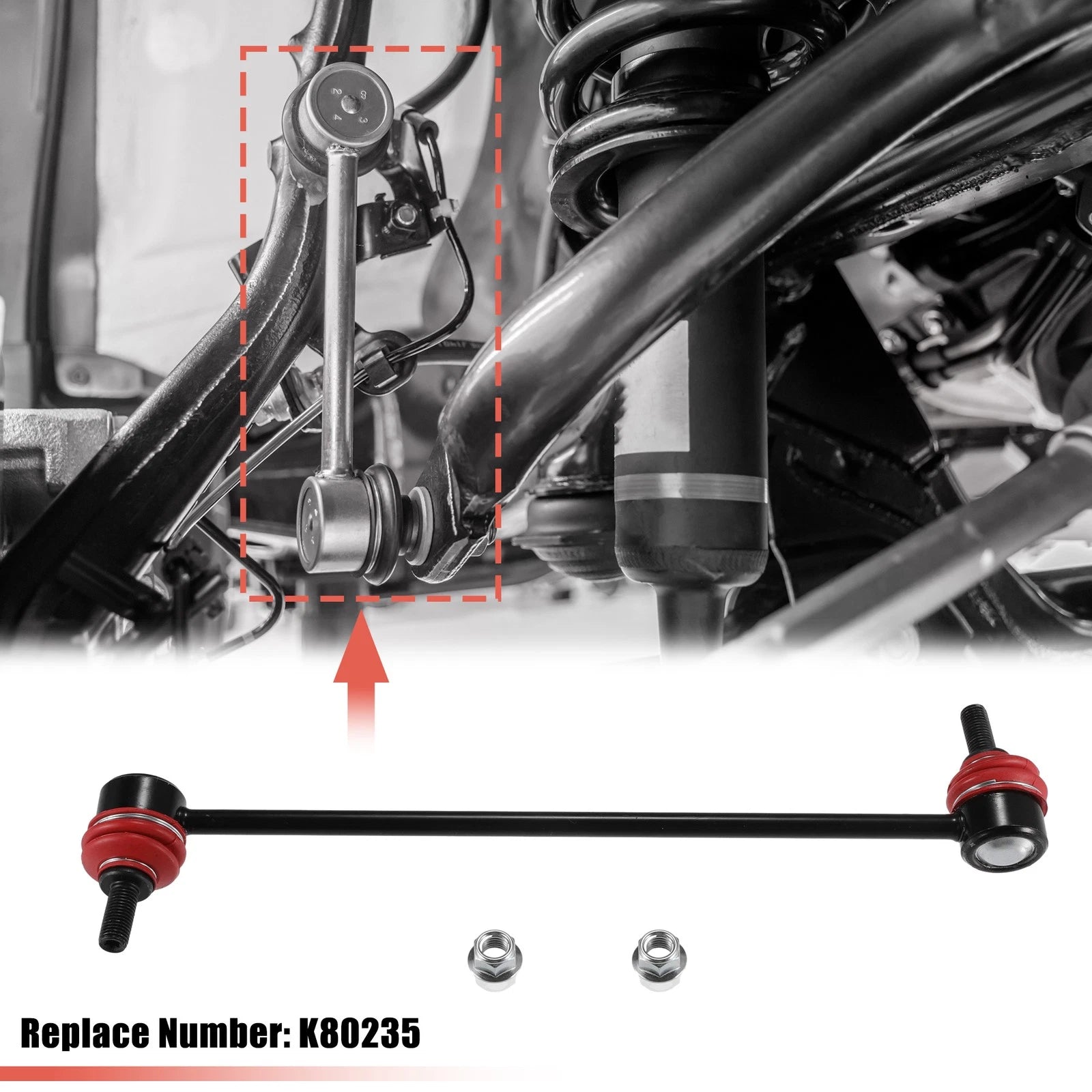 2X Front Stabilizer Sway Bar End Links for Mazda 3, BMW 740i (No.K80235)