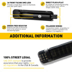 4X Smoked LED Interior Door Lights for Silverado Sierra (1999–2006)