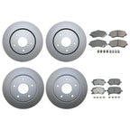 Front & Rear Brake Kit Disc Rotors & Akebono Pads for Chrysler Dodge VW