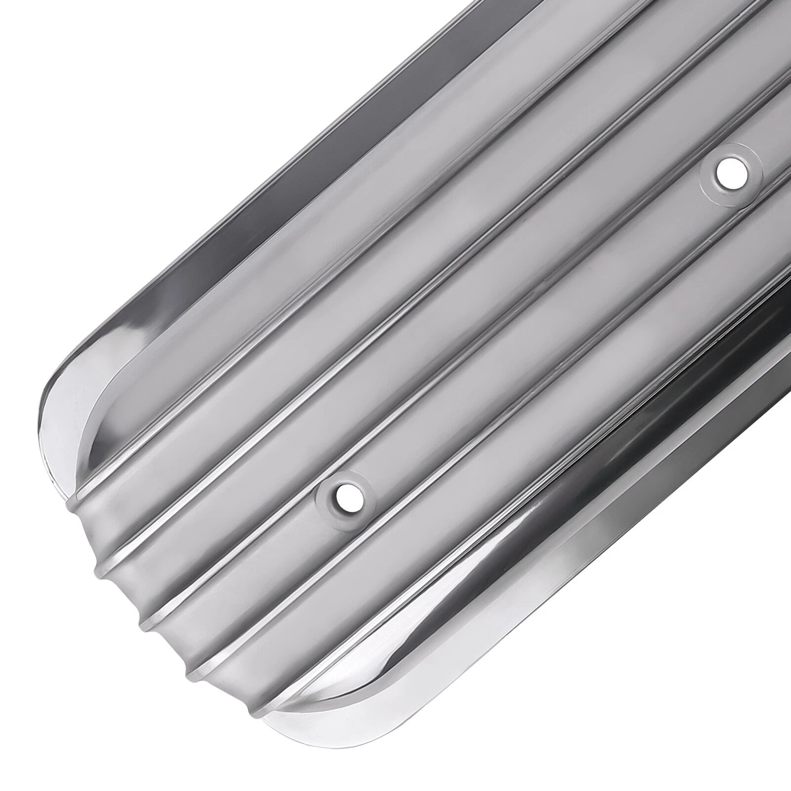 Tall Finned Aluminum Valve Covers for Chevy SBC 350 Center Bolt (1987–1997)