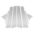 8 Pcs Door Pillar Window Trim for Hyundai Elantra (2017–2020) Silver Tone