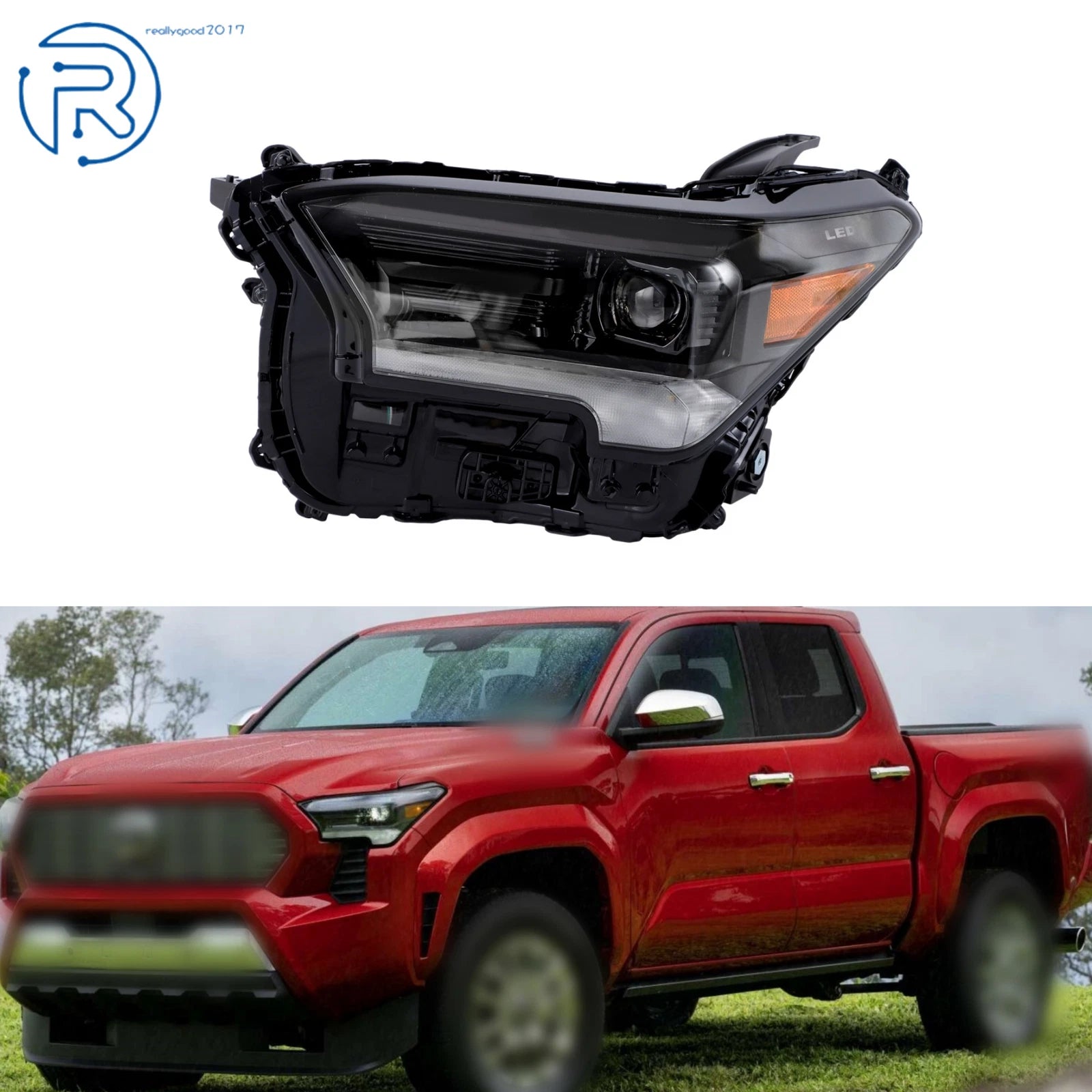 Full LED Headlight Assembly for Toyota Tacoma (2024–2025) Left Driver Side