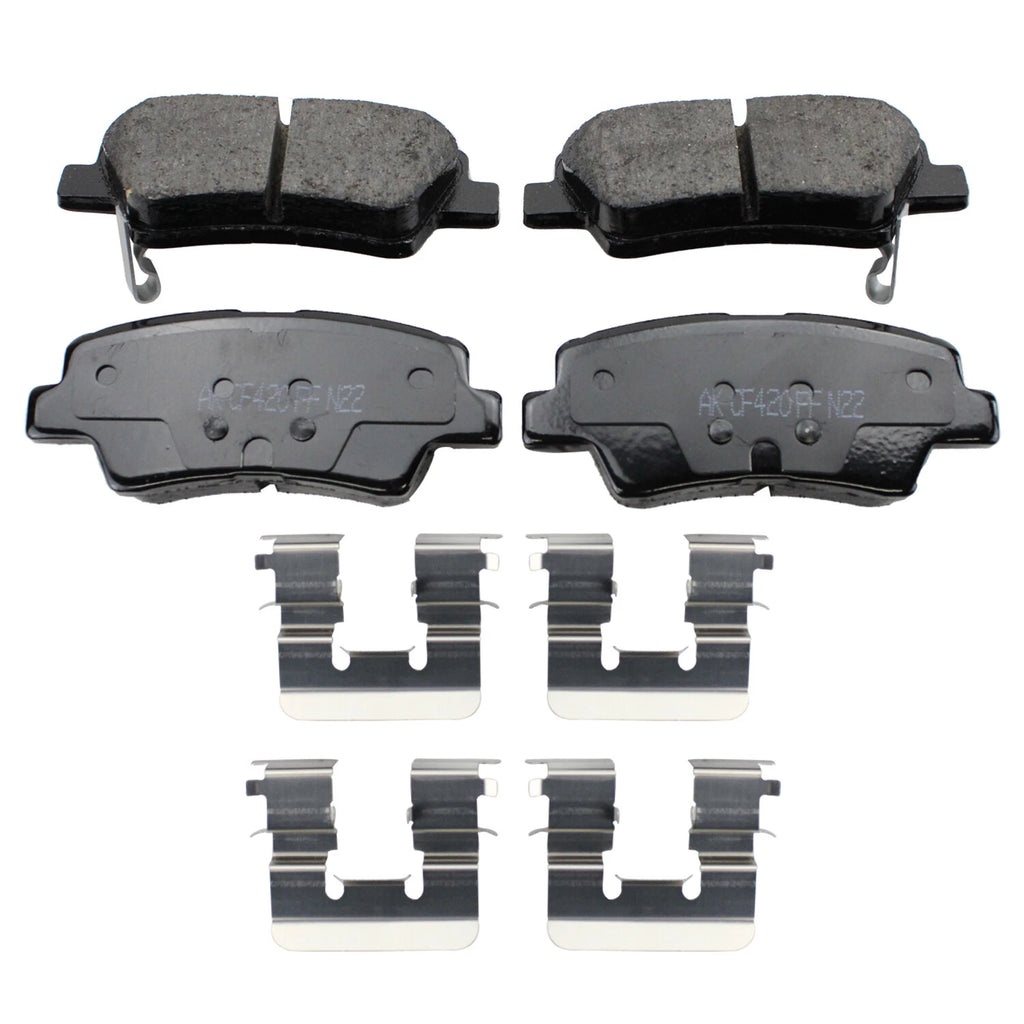 Akebono ProAct Rear Ceramic Brake Pads for Elantra GT Veloster Cadenza Forte Soul (2013–2020)
