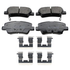 Akebono ProAct Rear Ceramic Brake Pads for Elantra GT Veloster Cadenza Forte Soul (2013–2020)