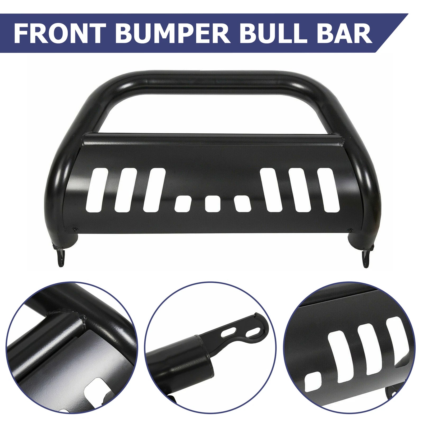 Bull Bar Push Bumper Grille Guard for Nissan Frontier Pathfinder Xterra (2005-2023)