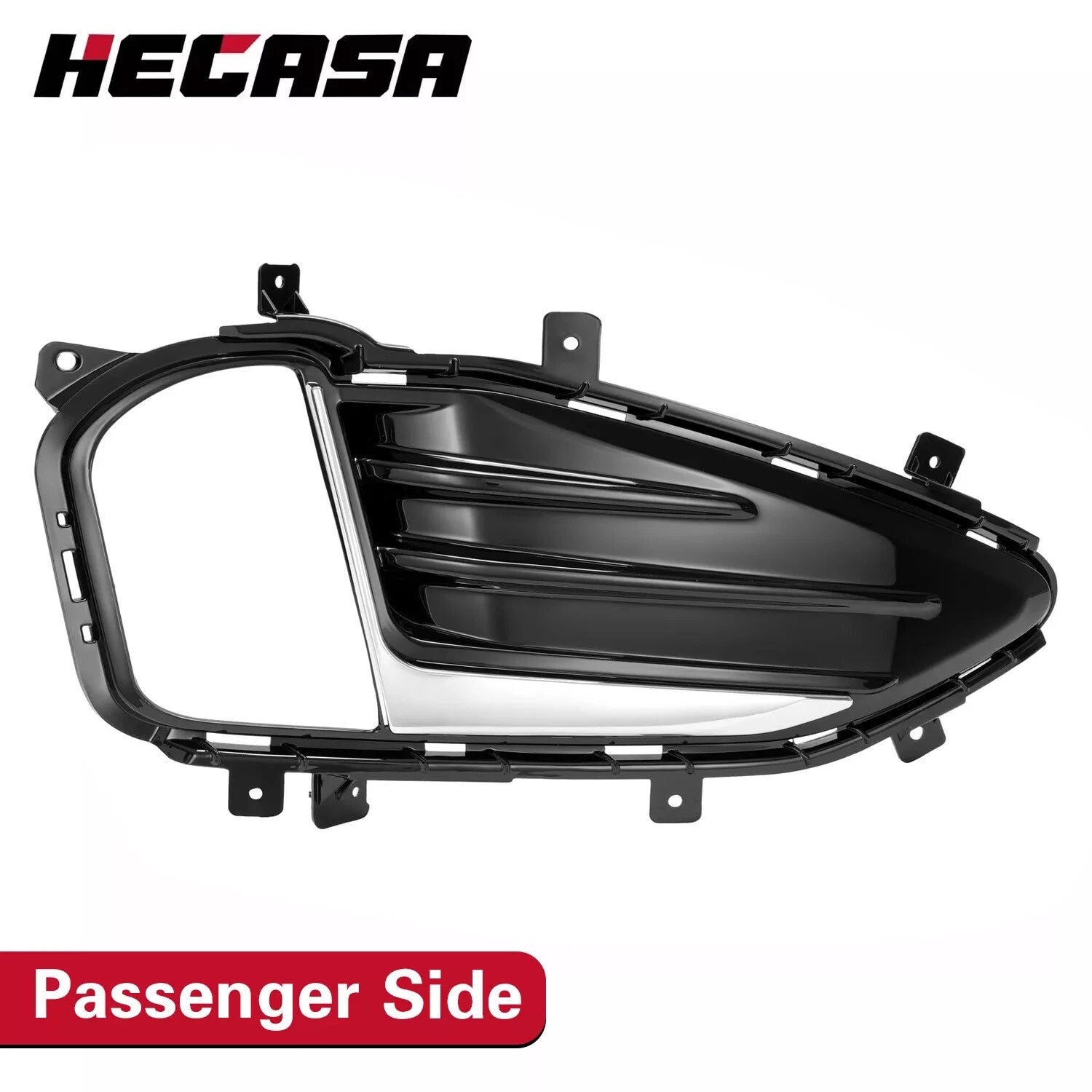 Front Bumper Fog Light Lamp Cover Bezel for Ford Edge (2019–2024)