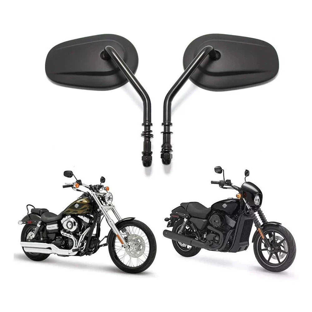 Black Motorcycle Rear View Side Mirrors for Harley Davidson