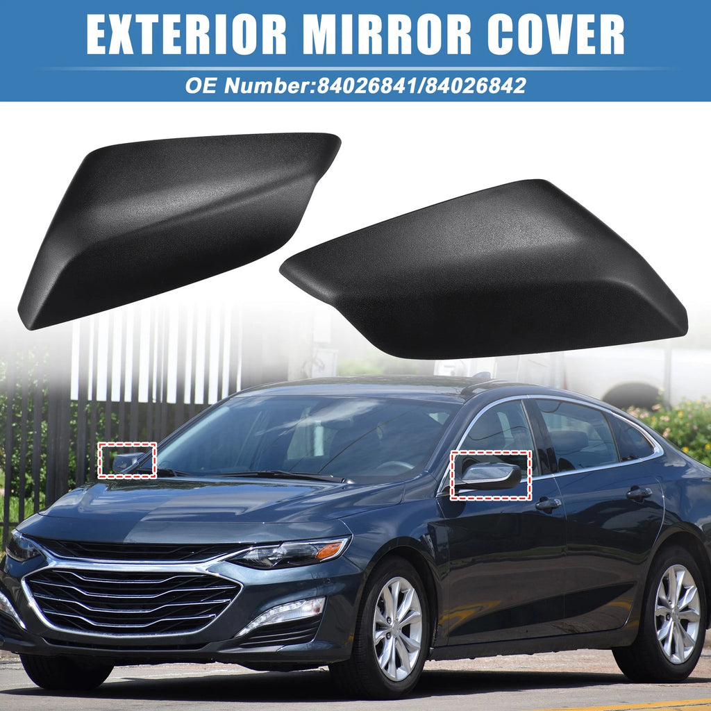 1 Pair Rear Mirror Cover for Chevrolet Malibu (2016–2021) No. 84026841/84026842
