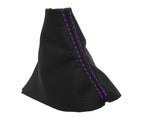 Manual Shift Boot Leather for Ford Mustang (2015–2020) Purple Stitch