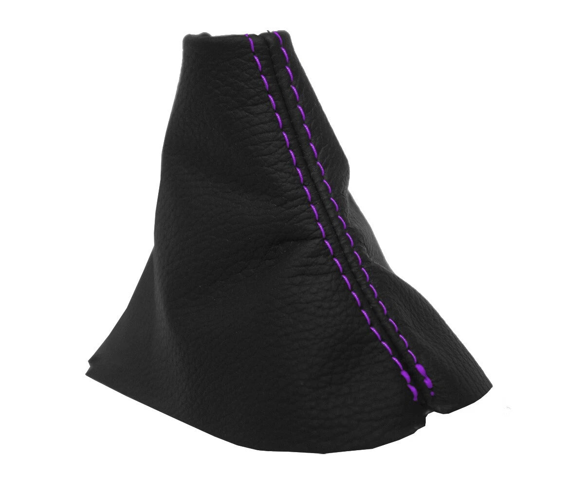 Manual Shift Boot Leather for Ford Mustang (2015–2020) Purple Stitch