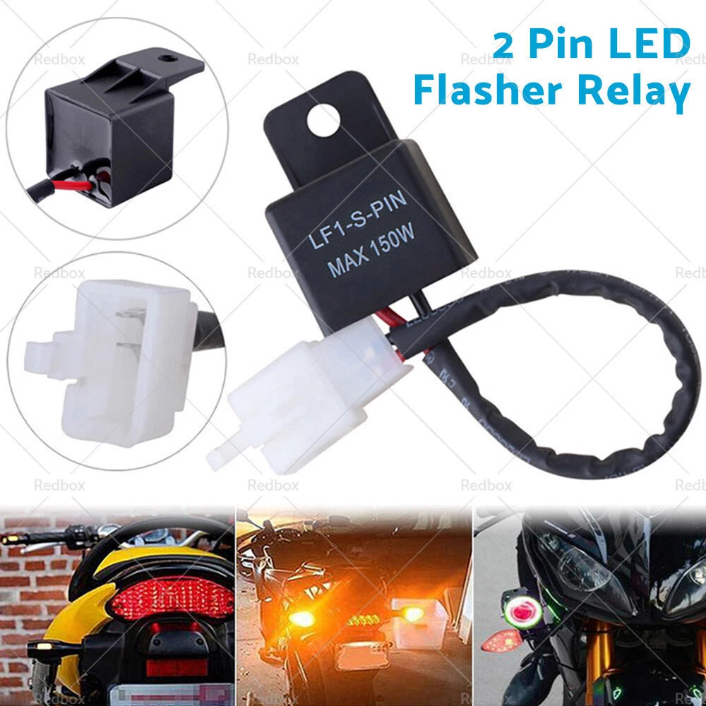 LED Turn Signal Light Flasher Relay for Kawasaki Yamaha (2Pin)