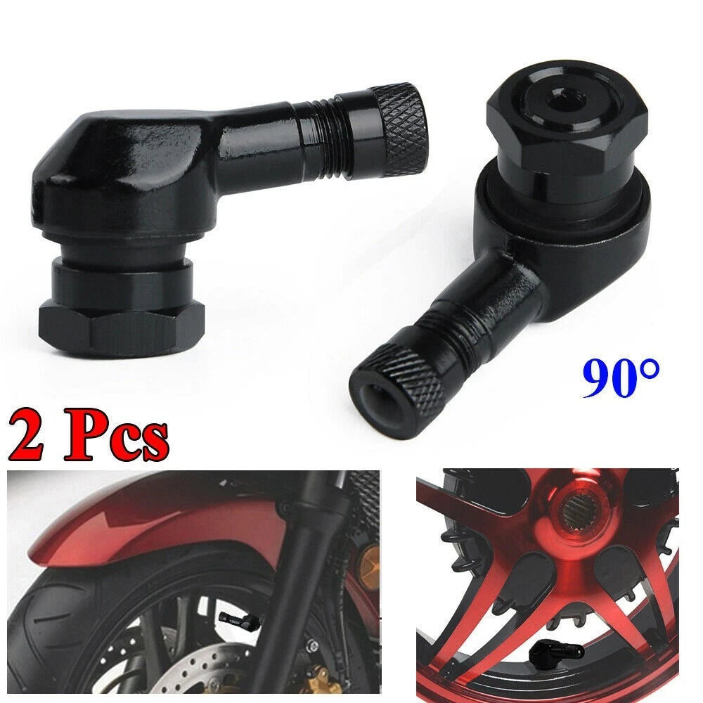 Aluminum Tire Valve Stem for Motorcycle (Black)