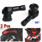 Aluminum Tire Valve Stem for Motorcycle (Black)