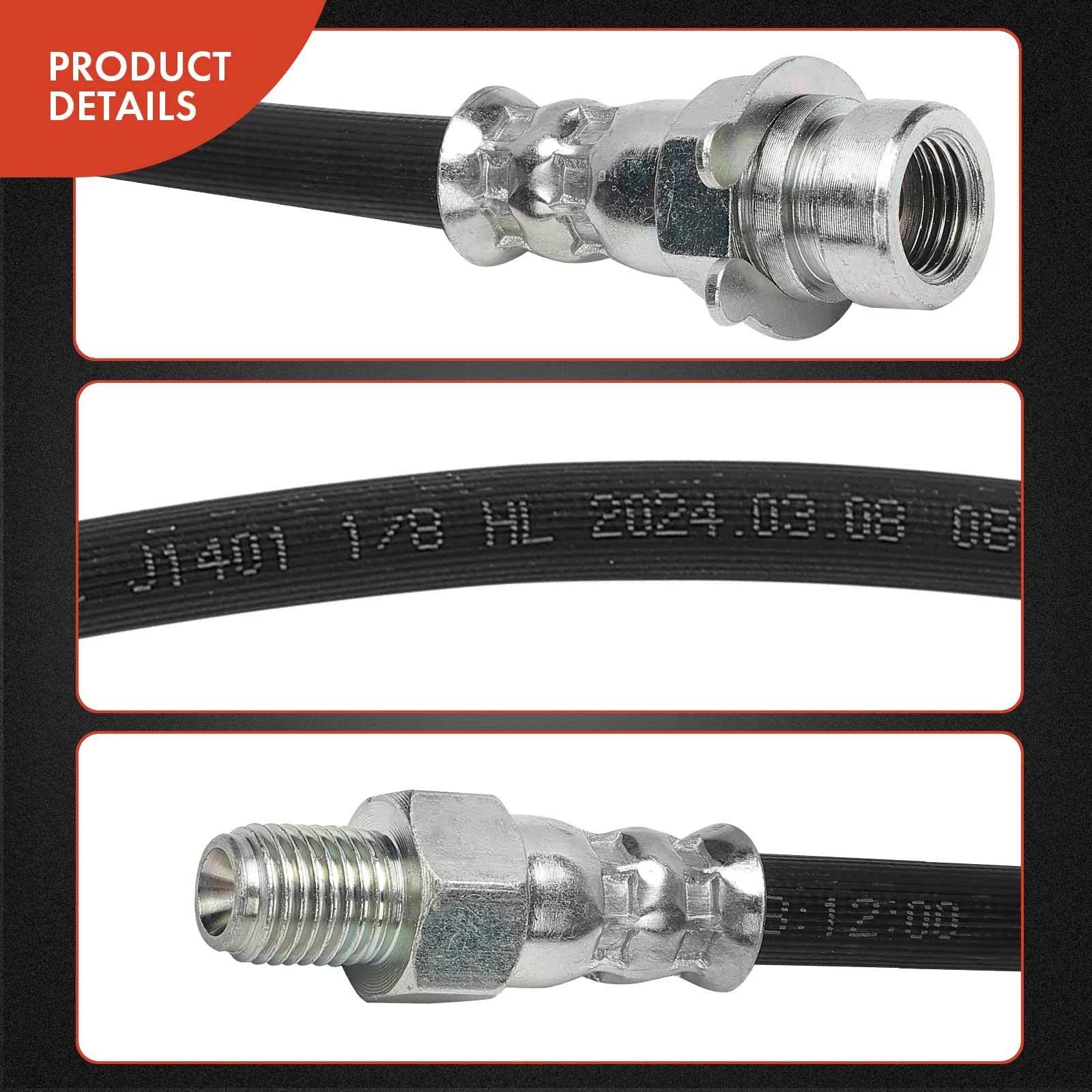 2X Brake Hydraulic Hose for Chevy Truck GMC FM350 S370 (1942–1959)