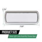 Chrome Dome Light Lamp Assembly for Chevy GMC Pickup Truck (1960–1972)