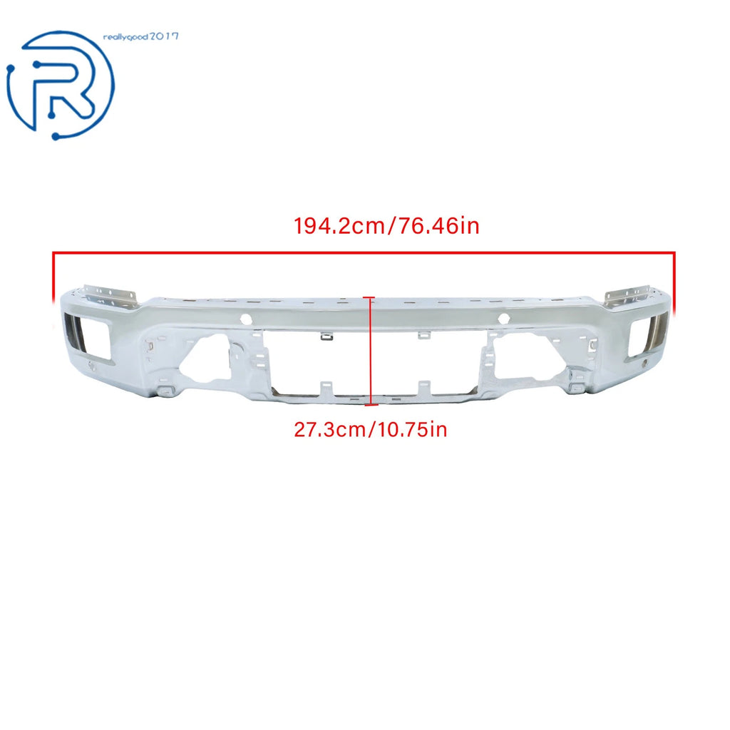 Front Lower Bumper Face Bar for Ford F150 (2024–2025) Chrome Steel