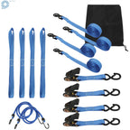 Set of 4 Ratchet Tie Down Straps 15 FT for C4