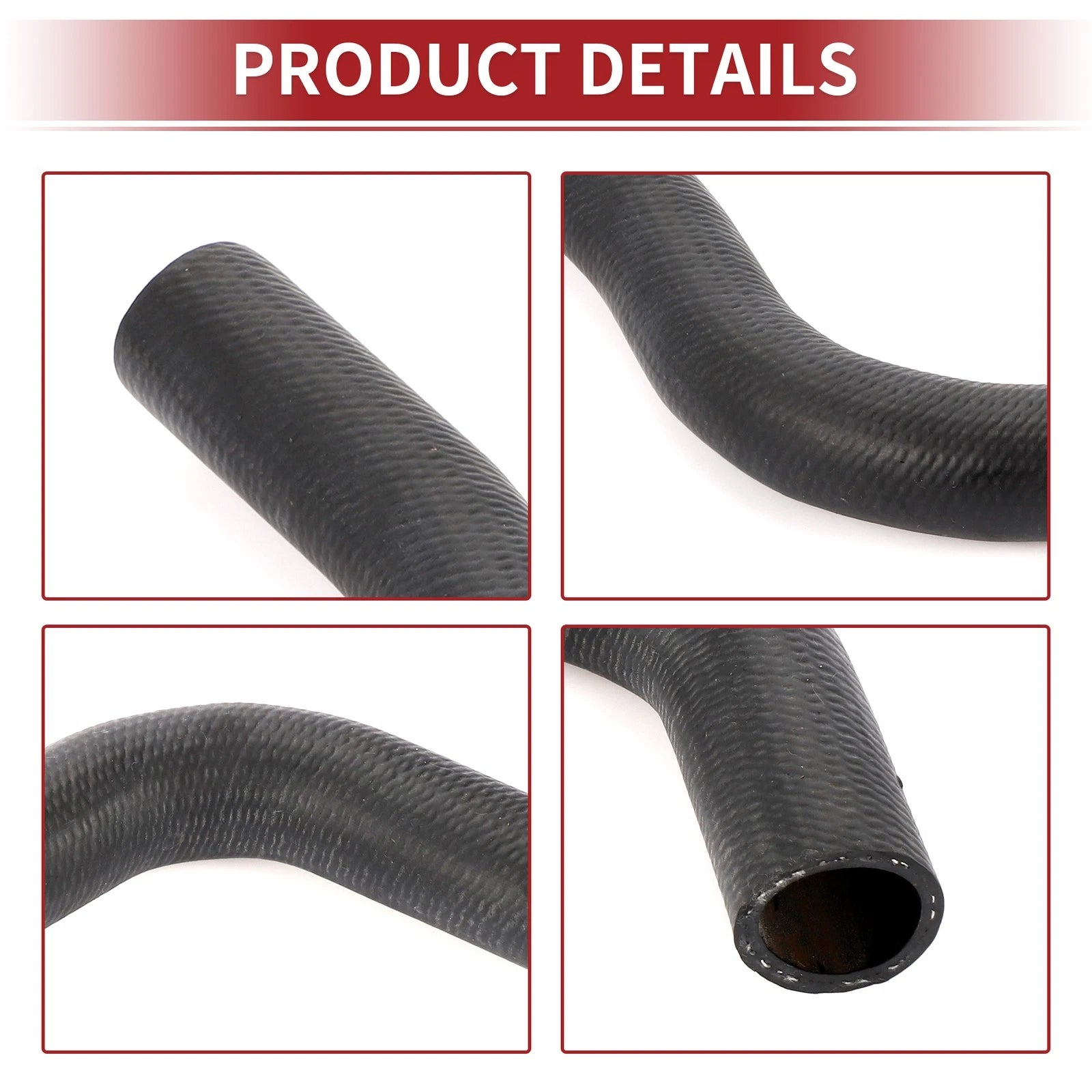 Radiator Hose for Honda Accord (2013–2017) No. 195015A2A01 Rubber Black