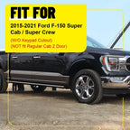 Set of 4 Glossy Black B Pillar Post Trim for Ford F-150 (2015–2021)