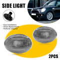 Set of 2 Crystal Clear Lens Side Marker Lights for Mini Cooper R55 R56 R57 R58 R59 (2007–2015)