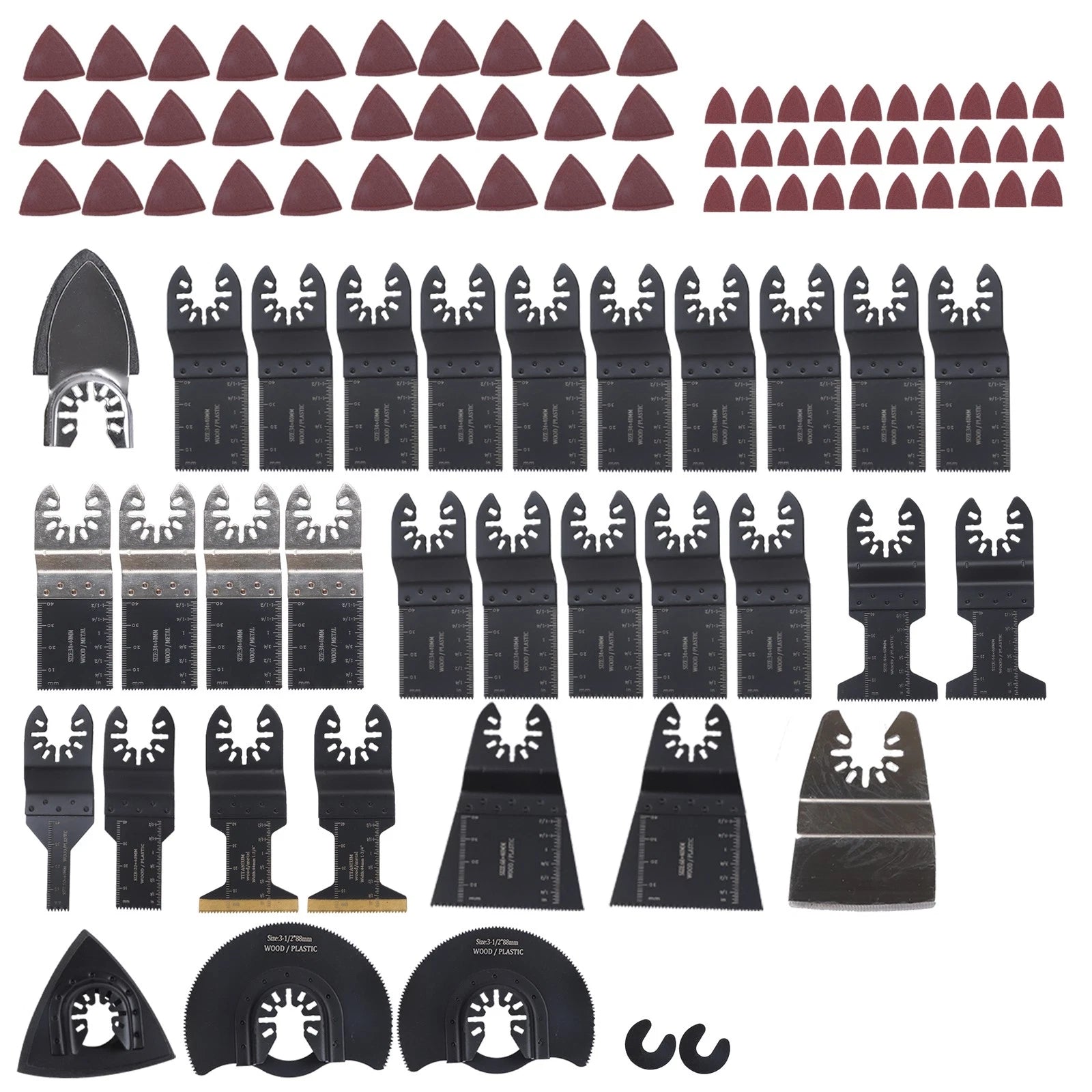 94Pcs Oscillating Saw Blades for Universal Use